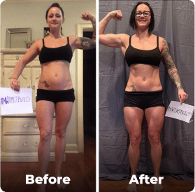 Before and after image.