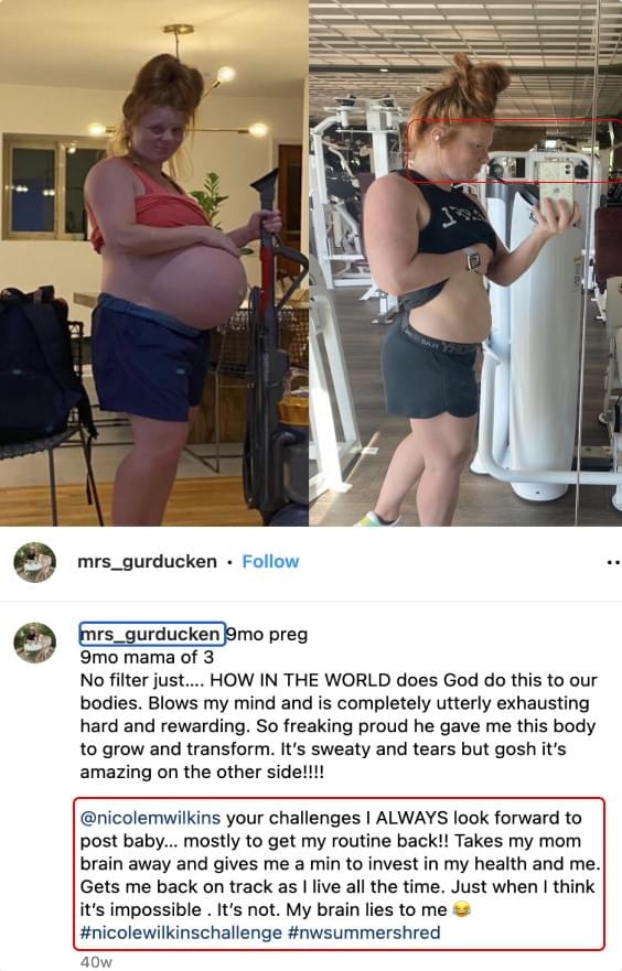 Mrs Gurducken before and after.