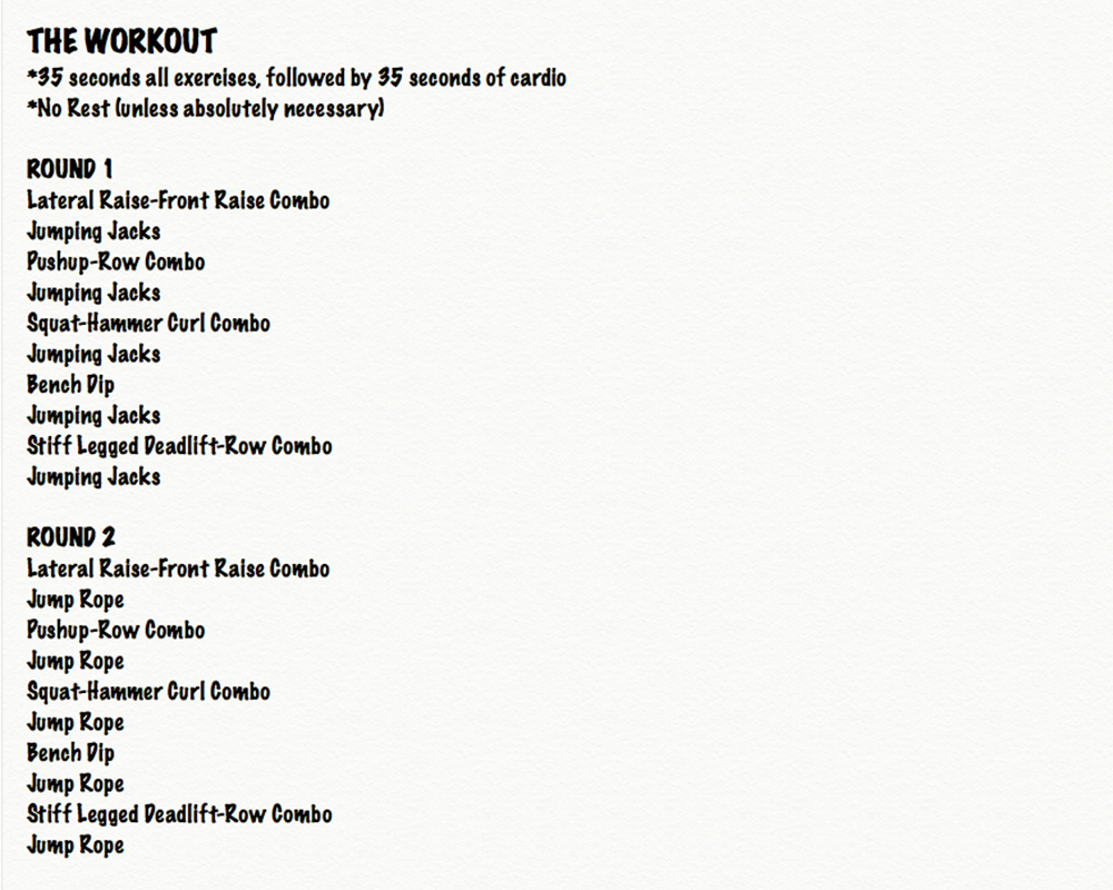 Full body on sale cardio workout