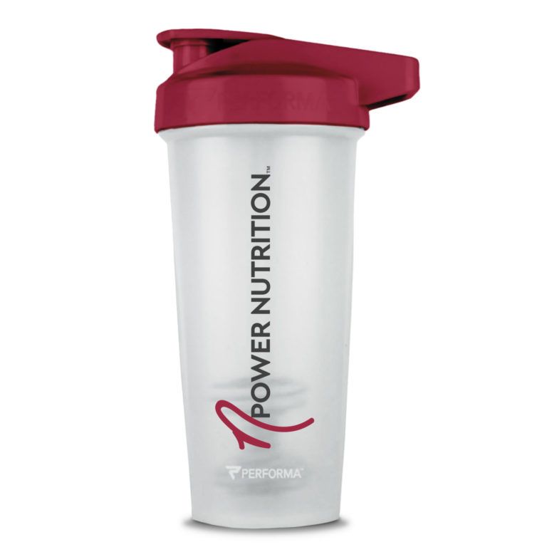 nPower Nutrition 28oz Maroon Top Shaker