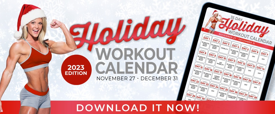 Holiday Workout Calendar 2023