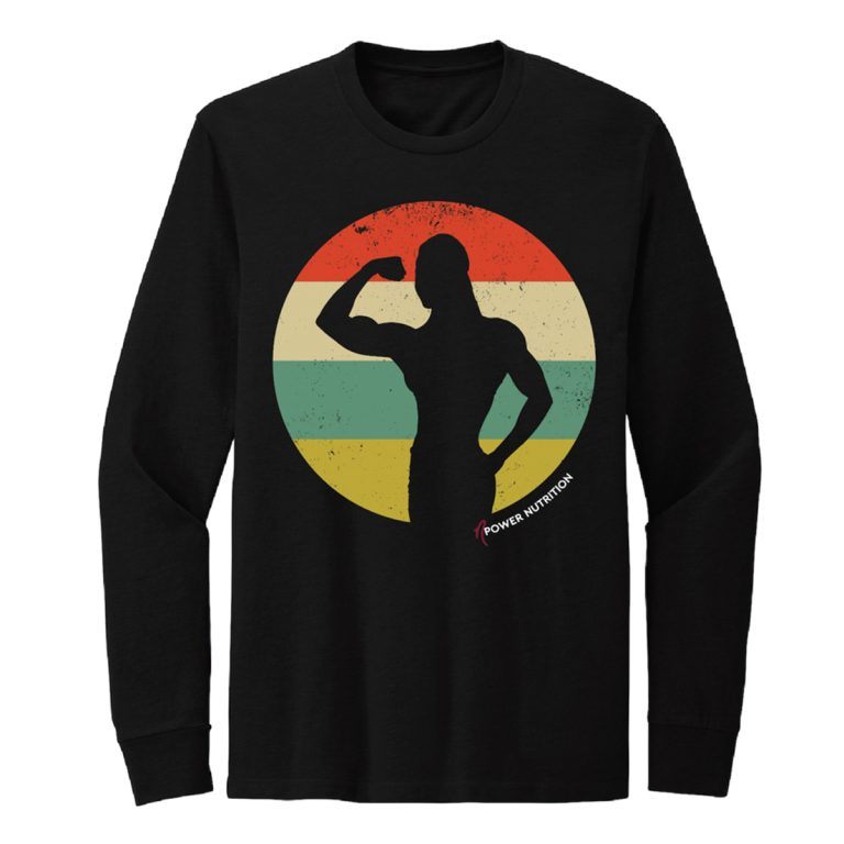 Flexing Silhouette Long Sleeve Shirt