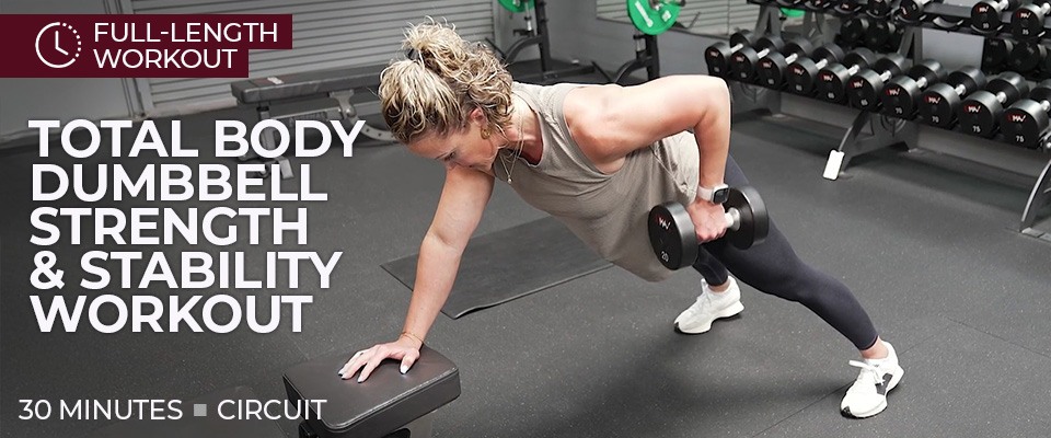 Training Journal: 30-Minute Total Body Dumbbell Strength & Stability Circuit Workout