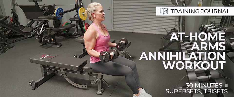 Training Journal: 30 Minute At-Home Arms Annihilation Workout